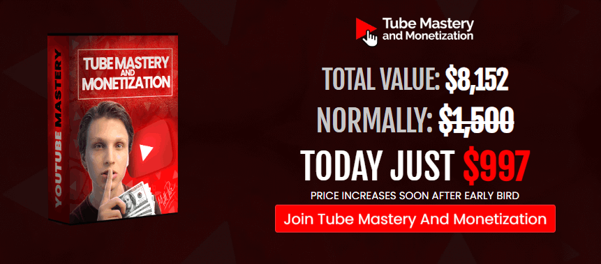 TUBE MASTERY AND MONETIZATION 3.0