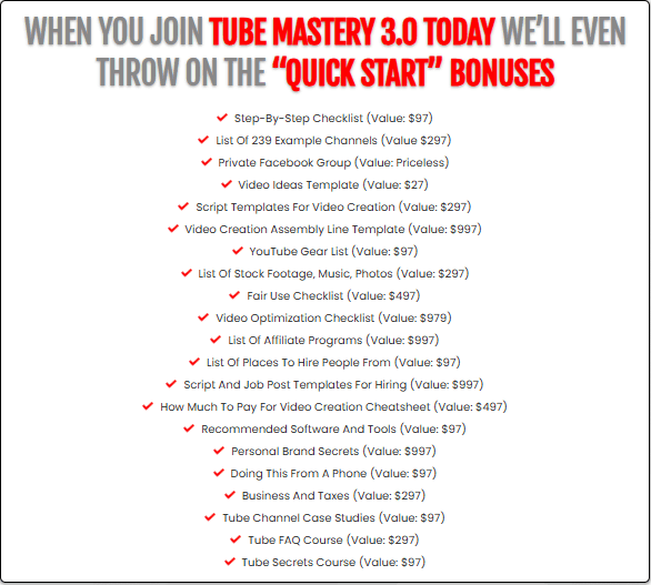 TUBE MASTERY AND MONETIZATION 3.0